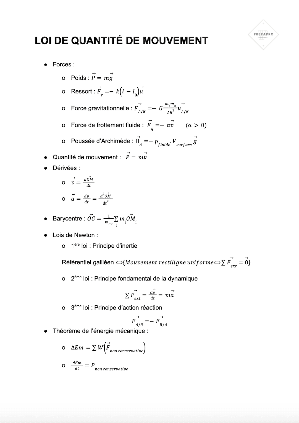 Formulaire de demande